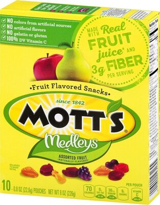 Mott's Assorted Fruit Flavored Snacks 10 Count
