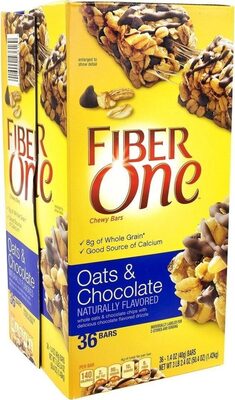 Fiber One Oats and Chocolate Chewy Bars 36 Count