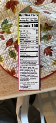Nature Valley Fruit & Nut Trail Mix Chewy Trail Mix Granola Bars 6 Count