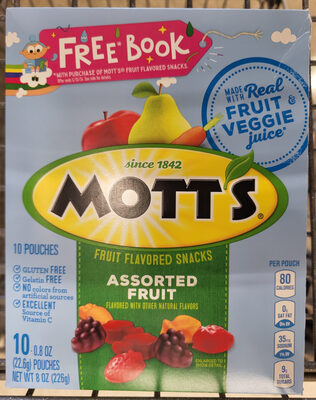 Mott's Assorted Fruit  Flavored Snacks 10 Count