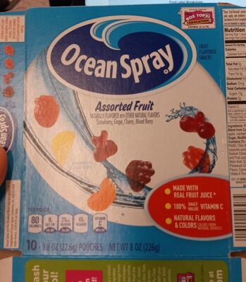 Assorted Fruit Snack, Strawberry, Grape, Cherry, Mixed Berry
