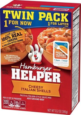 Cheesy Italian Shells Hamburger Helper Twin Pack
