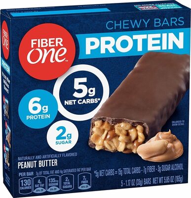 Peanut Butter Flavored Protein Chewy Bars, Peanut Butter