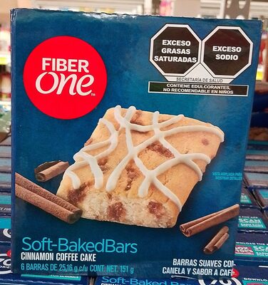 Fiber One 70 Calories Cinnamon Coffee Cake Baked Bars 6 Count