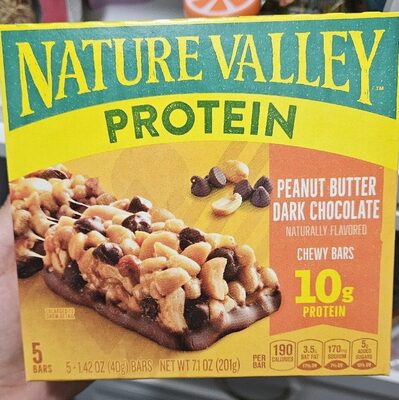 Nature Valley Peanut Butter Dark Chocolate Gluten-Free Protein Bars 5 Count