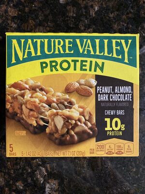 Nature Valley Protein Peanut Almond & Dark Chocolate Chewy Bars 5 Count