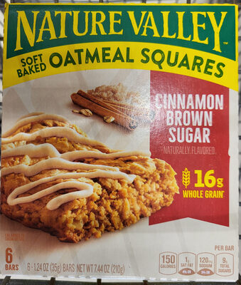 Nature Valley Cinnamon Brown Sugar Soft Baked Oatmeal Squares 6 Count