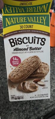 Nature Valley Cinnamon Biscuits with Almond Butter Filling 30 Count