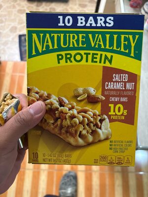 Nature Valley Protein Salted Caramel Nut Chewy Bars 10 Count