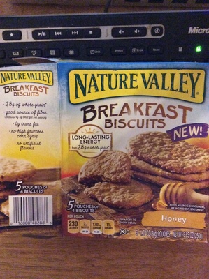 Nature Valley, Breakfast Biscuits, Honey, Honey