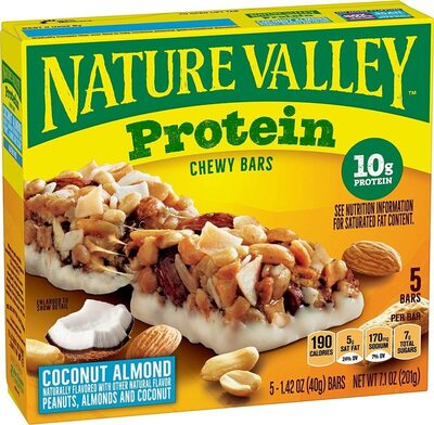Nature Valley Protein Coconut Almond Chewy Bars 5 Count