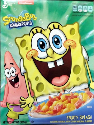 Spongebob Squarepants Cereal, Fruity Splash