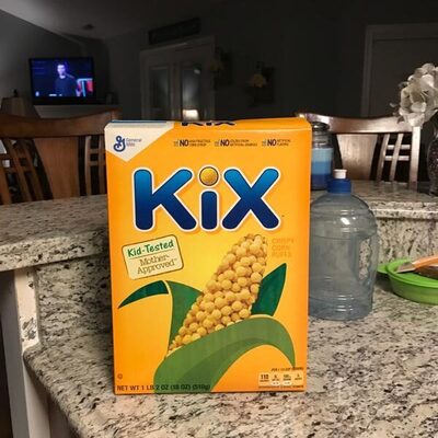Kix Crispy Corn Puffs Whole Grain Breakfast Cereal Family Size