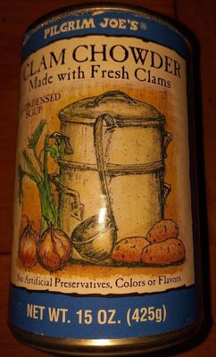 Pilgrim Joe's, Clam Chowder A Condensed Soup