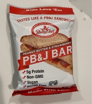 Peanut Butter & Strawberry Pb&J Bar, Peanut Butter & Strawberry