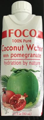 Foco, Coconut Water, Pomegranate