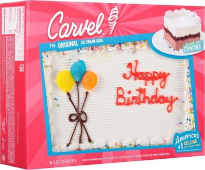 The Original Layers Of Chocolate And Vanilla Flavored Ice Cream With Chocolate Flavored Crunchies And Creamy Whipped Icing Cake, The Original