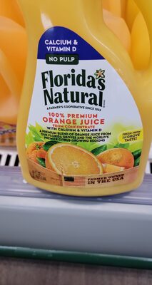 100% Premium Florida Orange Juice, Orange