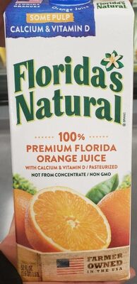 100% Premium Florida Orange Juice, Orange