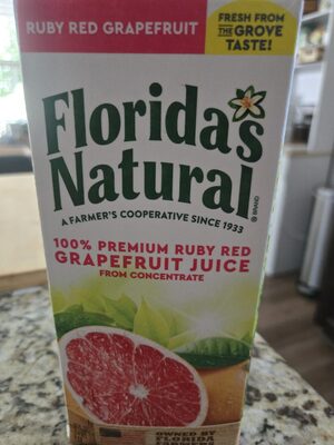 100% Premium Ruby Red Grapefruit Juice, Ruby Red Grapefruit