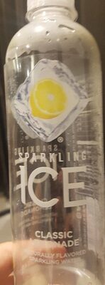 Sparkling Ice Classic Lemonade, with Antioxidants and Vitamins, Zero Sugar, 17 Ounce Bottle