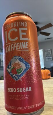 Sparkling Ice + Caffeine Strawberry Citrus 16oz Can EA