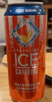 Sparkling Ice +Caffeine Watermelon Lemonade 16oz Can EA