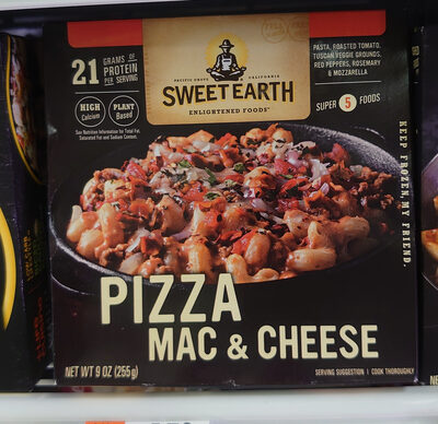 Pizza Mac & Cheese Pasta, Roasted Tomato, Tuscan Veggie Grounds, Red Peppers, Rosemary & Mozzarella, Pizza Mac & Cheese