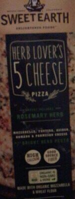 Rosemary Herb Mozzarella, Fontina, Asiago, Romano & Parmesan Cheese With A Bright Herb Pesto Lover's 5 Cheese Pizza, Rosemary Herb