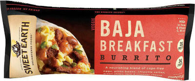DISCONTINUED_SWEET EARTH Baja Bacon & Egg Burrito 5.5oz. box