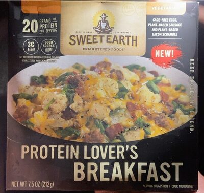 DISCO SWEET EARTH Frozen Meal Protein Lovers Breakfast Bowl 7.5oz