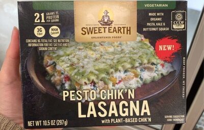 Pesto Chik'N Lasagna With Plant-Based Chik'N, Pesto Chik'N