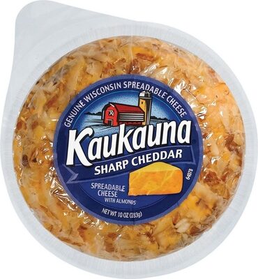 Sharp Cheddar Spreadable Cheese With Almonds, Sharp Cheddar With Almonds