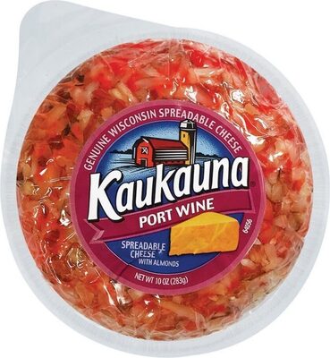Port Wine Spreadable Cheese With Almonds, Port Wine With Almonds