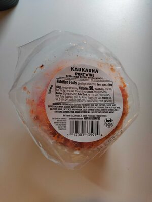 Port Wine Spreadable Cheese With Almonds, Port Wine With Almonds