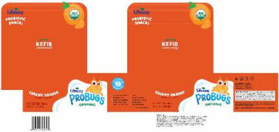 Creamy Orange Flavored Organic Kefir Cultured Whole Milk, Creamy Orange