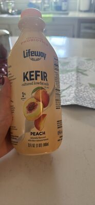Peach Kefir Cultured Lowfat Milk, Peach