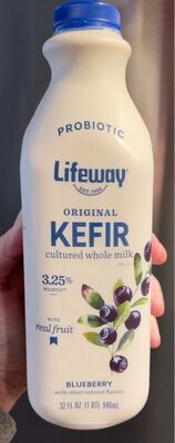Blueberry Original Kefir Cultured Whole Milk, Blueberry