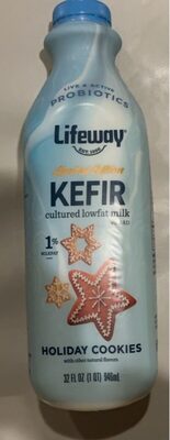 Holiday Cookies Cultured 1% Lowfat Milk Kefir, Holiday Cookies