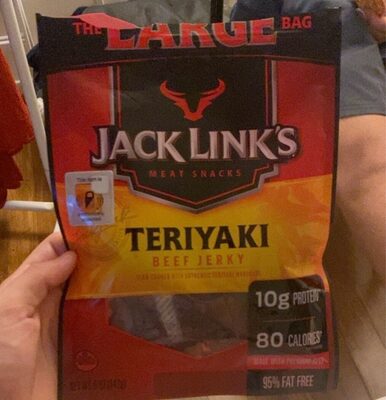 Teriyaki Beef Jerky Meat Snacks, Teriyaki