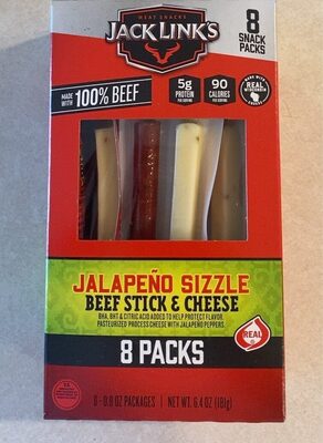Jalapeno Sizzle Beef Stick & Cheese, Jalapeno Sizzle