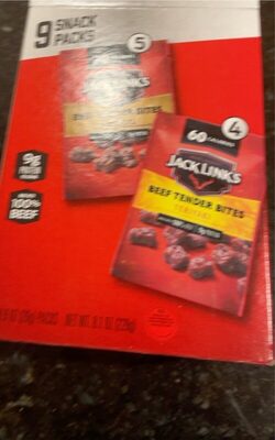 Beef Tender Bites Snack Packs, Original, Teriyaki