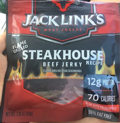 Jack Link's, Meat Snacks, Beef Jerky, Steakhouse Recipe, Steakhouse Recipe
