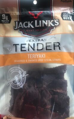 Teriyaki Seasoned & Smoked Beef Steak Strips, Teriyaki