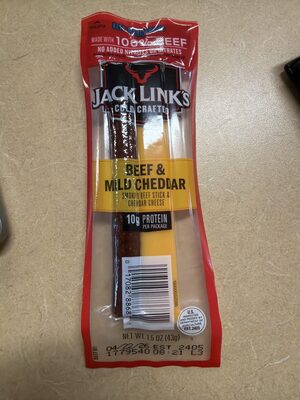 Smoked Beef Stick & Mild Cheddar Cheese, Smoked Beef & Mild Cheddar