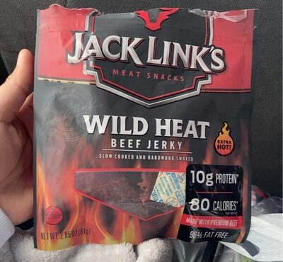 Wild Heat Beef Jerky Meat Snacks, Beef