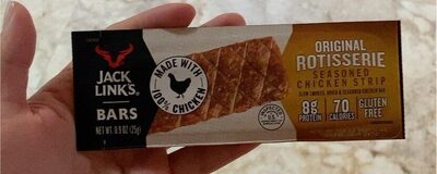 Original Rotisserie Slow Smoked, Dried & Seasoned Chicken Strip Bar, Original Rotisserie Seasoned Chicken Strip