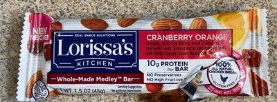 Cranberry Orange Almonds, Dried Egg Whites, Dried Cranberries, Sunflower Seeds, Almond Butter And Pumpkin Seeds With Finely Chopped Chicken Breast Jerky Bar, Cranberry Orange