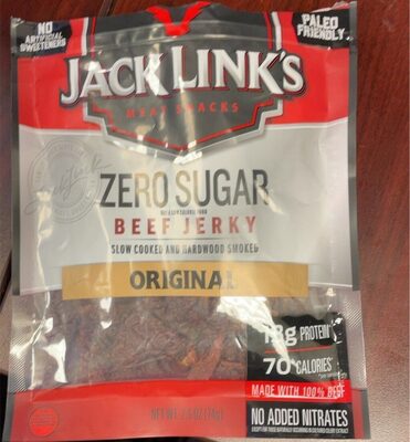 Original Beef Jerky Slow Cooked And Hardwood Smoked Fresh-Lock Zipper, Original Beef Jerky