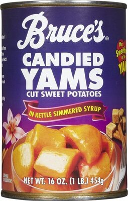 Candied Yams Cut Sweet Potatoes In Kettle Simmered Syrup
